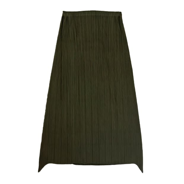 Pleats Please Asymmetrical Hem Skirt/ 3