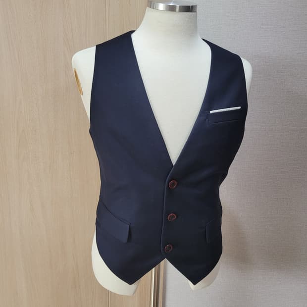 스파오포맨 SPAO for men 3버튼 조끼 100 네이비