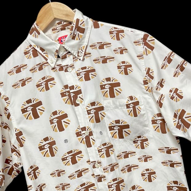 00s 베이프(BAPE) OG UK 유니언 잭 그래픽 반팔셔츠, M