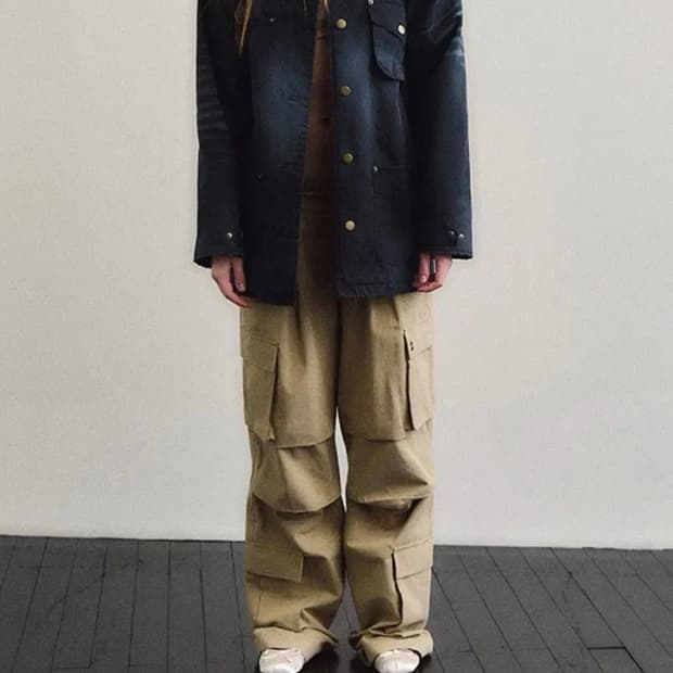 데어드 Eyelet Wide Cargo Pants 아일렛 카고팬츠 M
