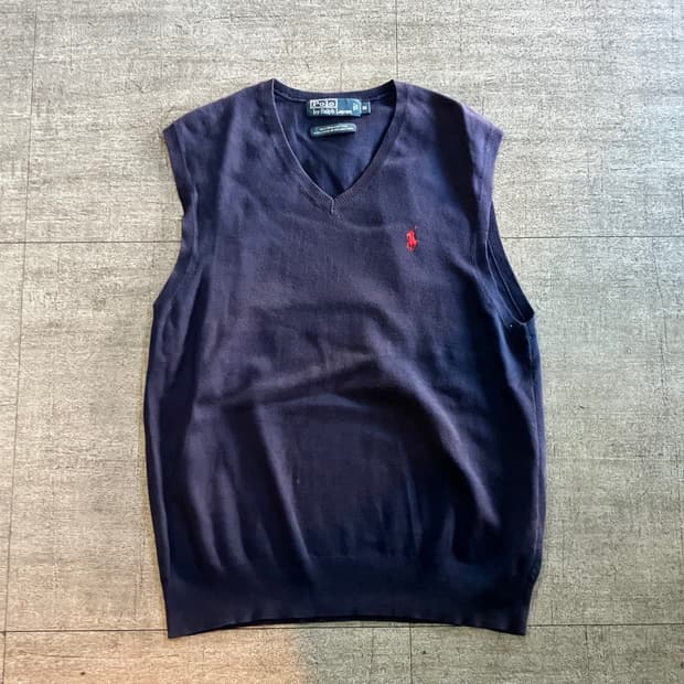 Polo 폴로랄프로렌 올드스쿨아메카지 혁오풍 니트베스트조끼