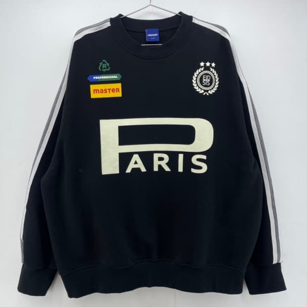 EDSS서울 오버핏 블록코어 축구 기모맨투맨 블랙(XL)