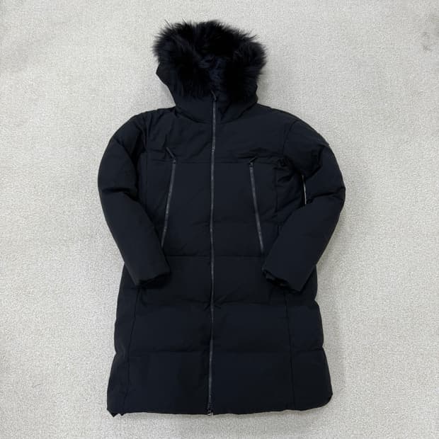 [85] 데상트 여성 덕다운 블랙 롱패딩 1223T2