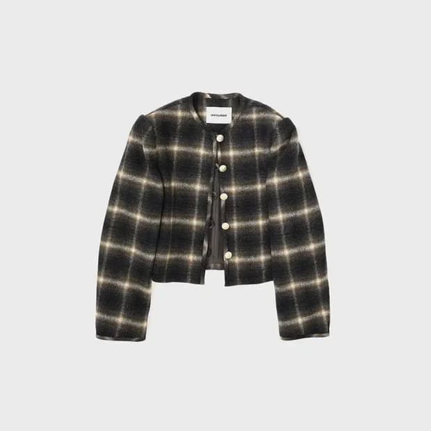 로우클래식 ROUND NECK JACKET CHECK