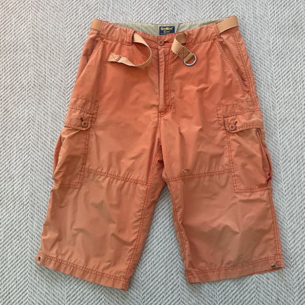 오시코시 클래식 D링 벨트 카고 버뮤다 팬츠