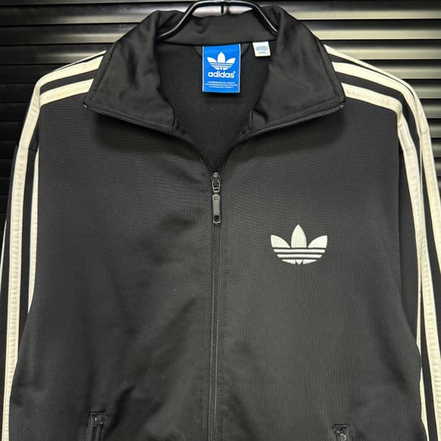 아디다스 구 파이어버드 나우아임영 검흰 져지 저지 트랙탑 집업 M 95