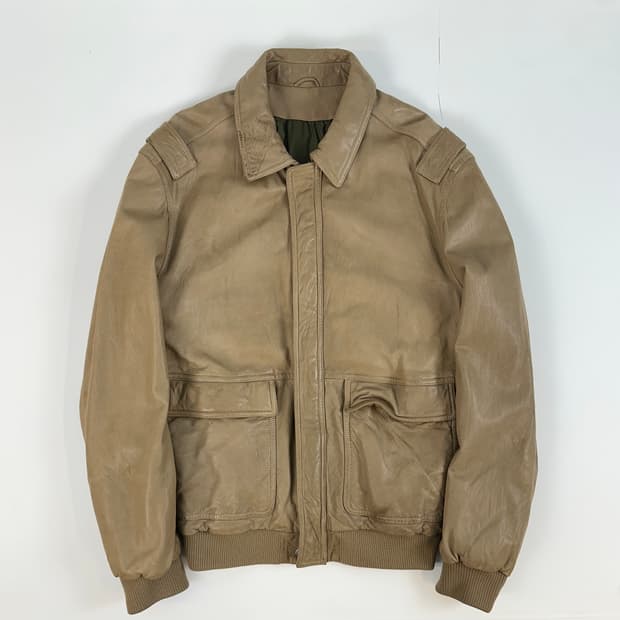 에르메네질도 제냐 A-2 가죽 자켓 50