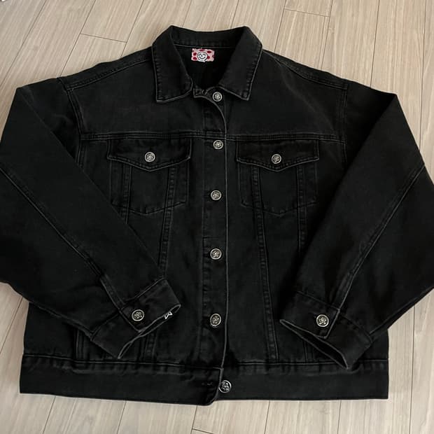 스타팀 블랙데님 자켓 S 사이즈