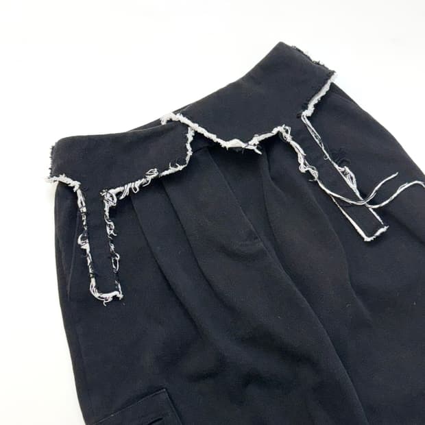 Matin kim 마뗑킴 블랙컬러 블록 코튼 트라우저