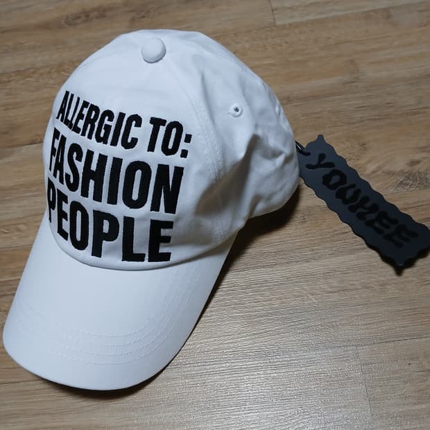 택붙은 미사용 유희 youhee 모자 볼캡 y2k