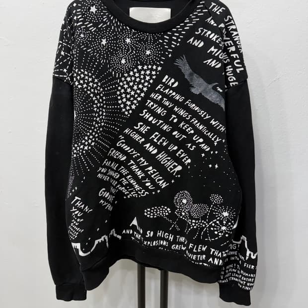 정품) 준지 롭 라이언 실버버드 맨투맨 48