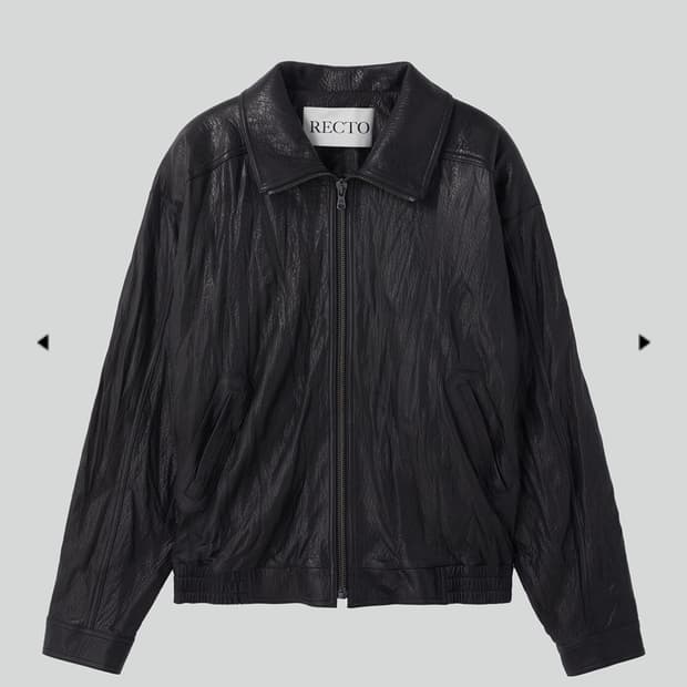 [L] 새상품 렉토 하이넥 레더자켓