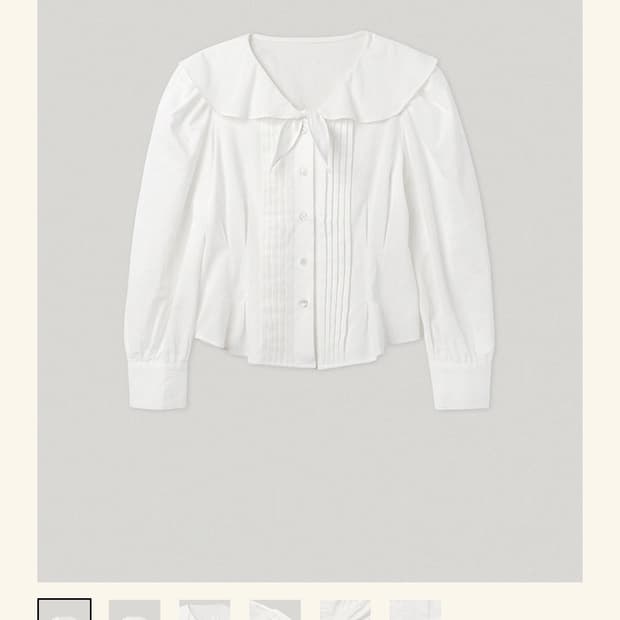 새상품) 스무드무드 Smooth Mood Ninetta 아이보리 블라우스