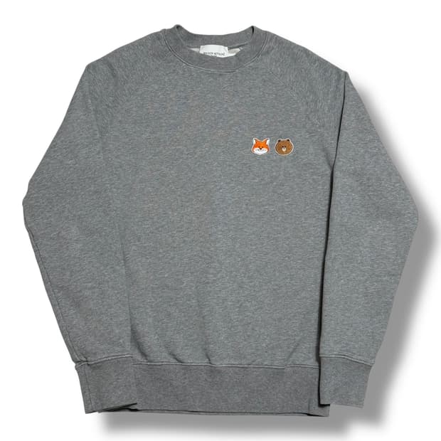 Maison Kitsuné x Line Friends 스몰 패치 맨투맨