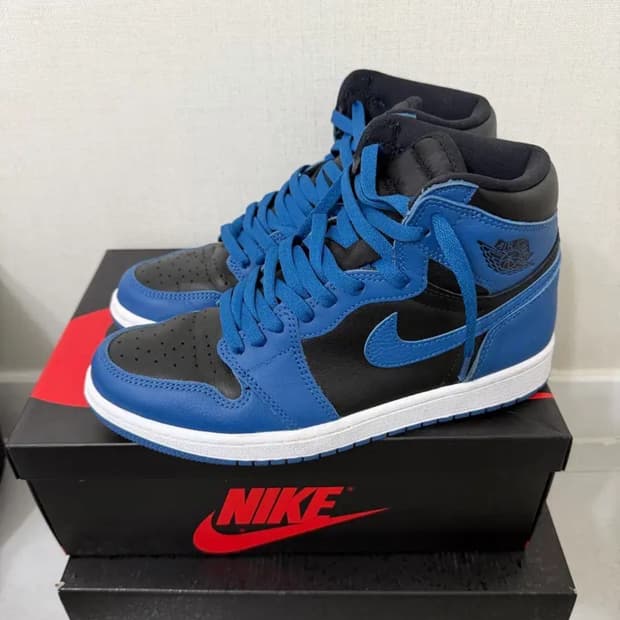 조던 1 레트로 하이 다크 마리나 블루 265