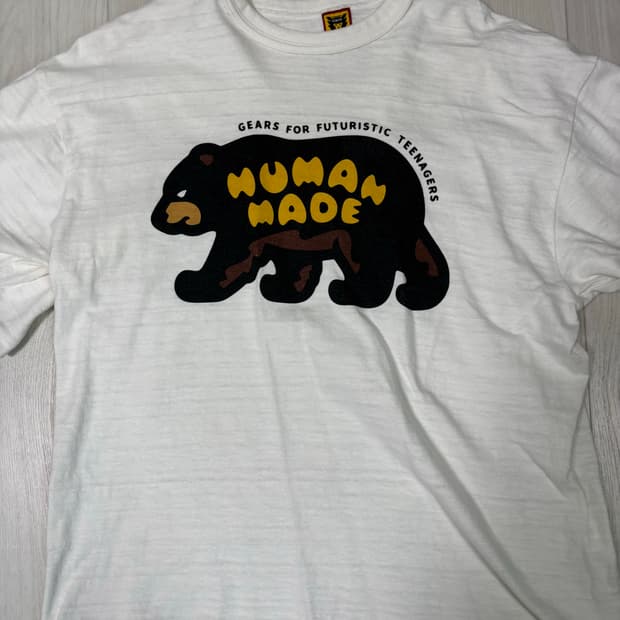 휴먼메이드 그래픽 베어 반팔 티셔츠