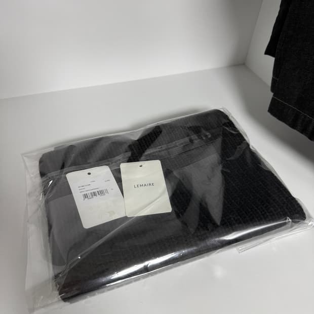 르메르 25FW 리브드 하이 넥 스누드 OS 다크 에스프레소