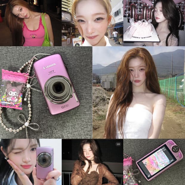 하투하 츠키 디카🎀 캐논 익서스 200 IS IXY 930IS 핑크
