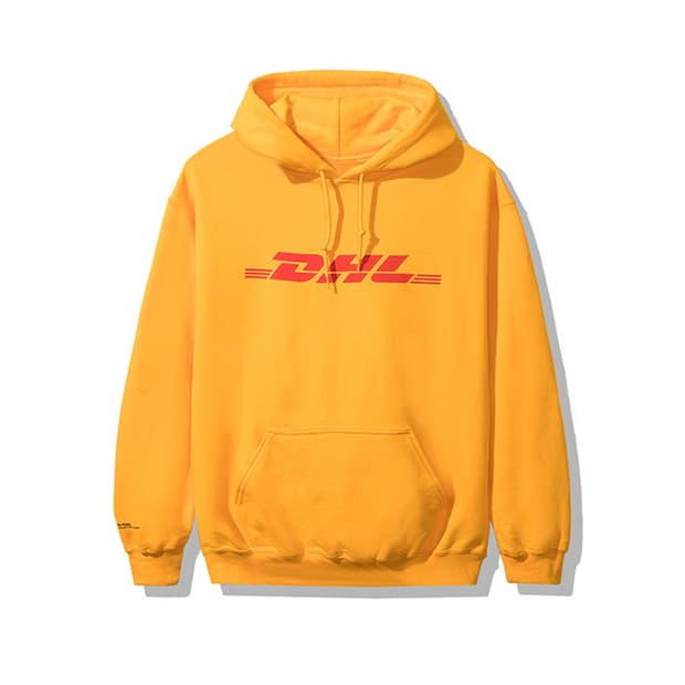 [L] 안티소셜소셜클럽 X DHL 후드티 옐로우