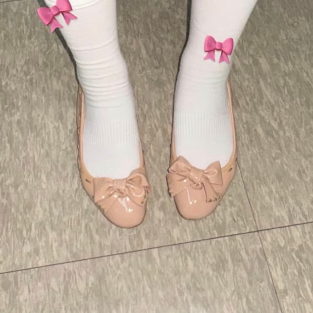 풀구성) 미우미우 에나멜 발레슈즈