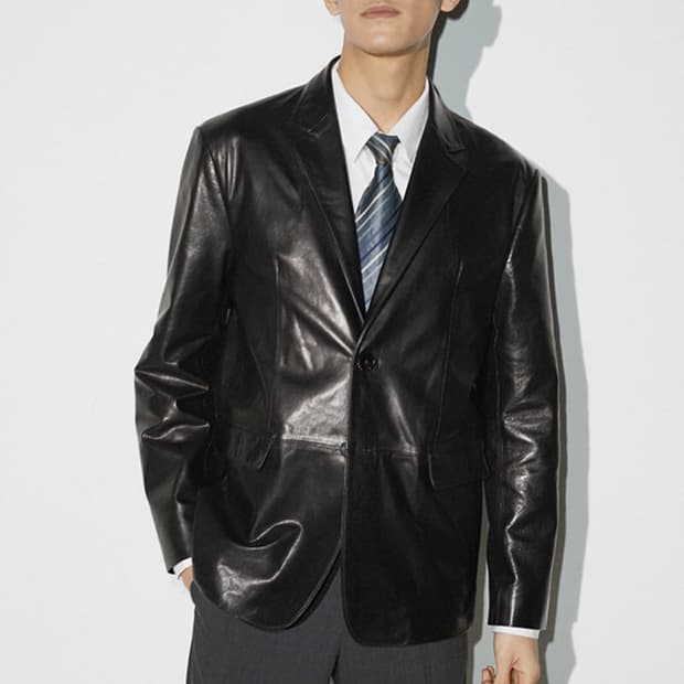 [L] 토니웩 레더 블레이저