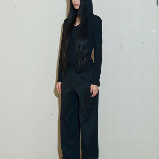 0104 0 APPLIQUE EMBROIDERY TROUSERS