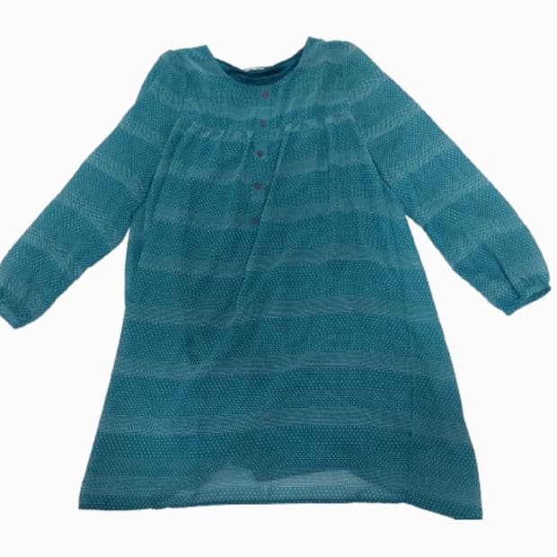 모리걸 아오이유우 청록 블라우스 레이어드