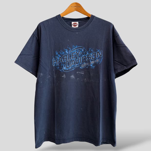 (XL)할리데이비슨 플레임 반팔 티셔츠