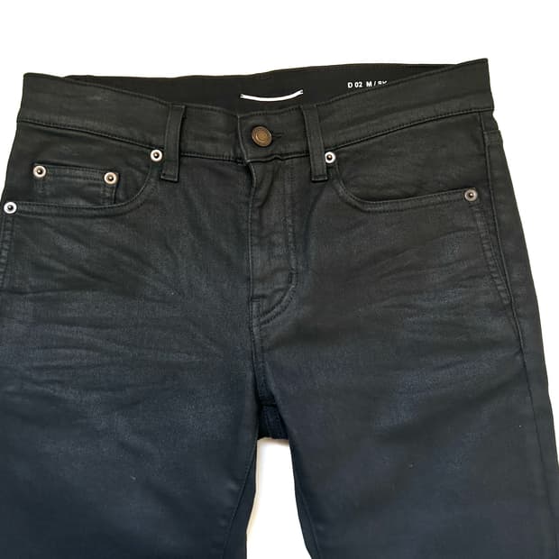 Saint Laurent DO2 black coated pants