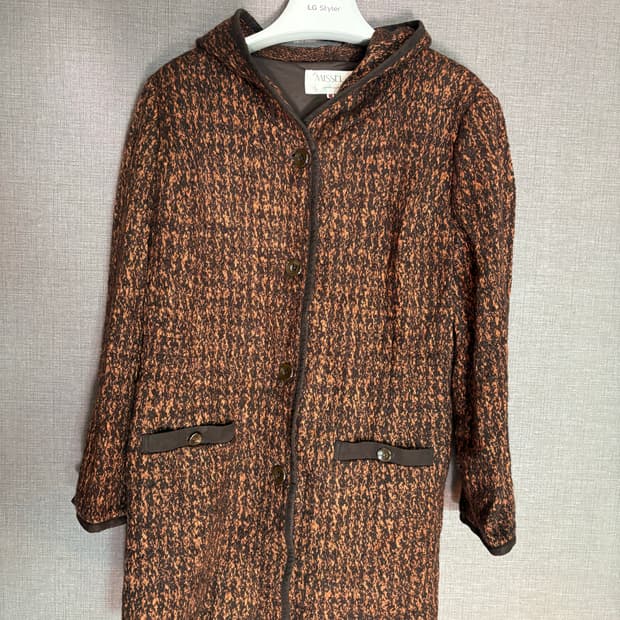 Japan vintage  🤎 MISSEL 클래식 트위드 하프코트