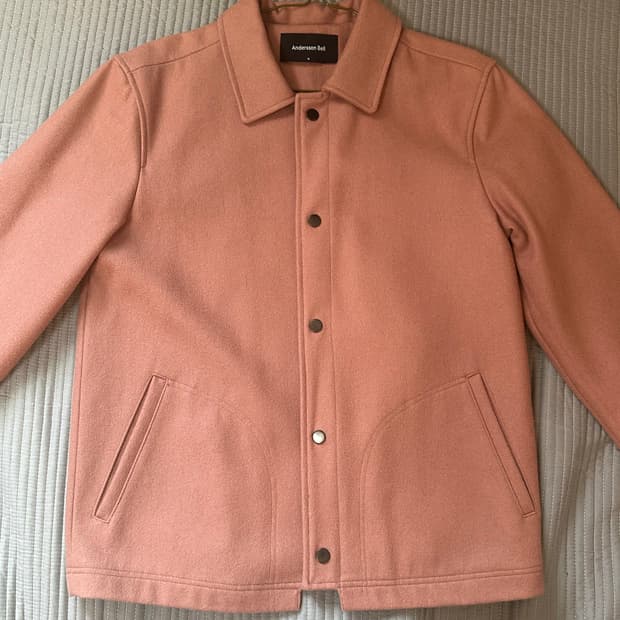 앤더슨벨 요한슨 울 코치 자켓 (m) 인디핑크