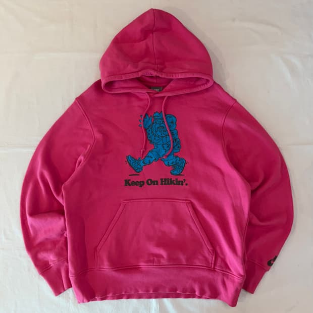 00s 희귀 빈티지 나이키 하이킹 스우시 후드티 핑크