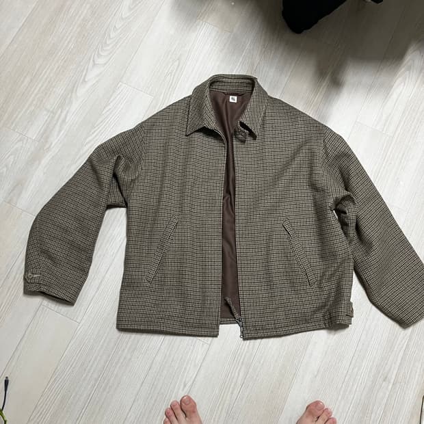 [38/100] 캡틴선샤인 스포츠 자켓 (카키 건클럽 - 울/알파카 혼방