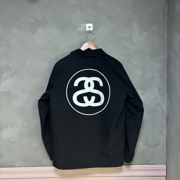 스투시 백로고 코치자켓 