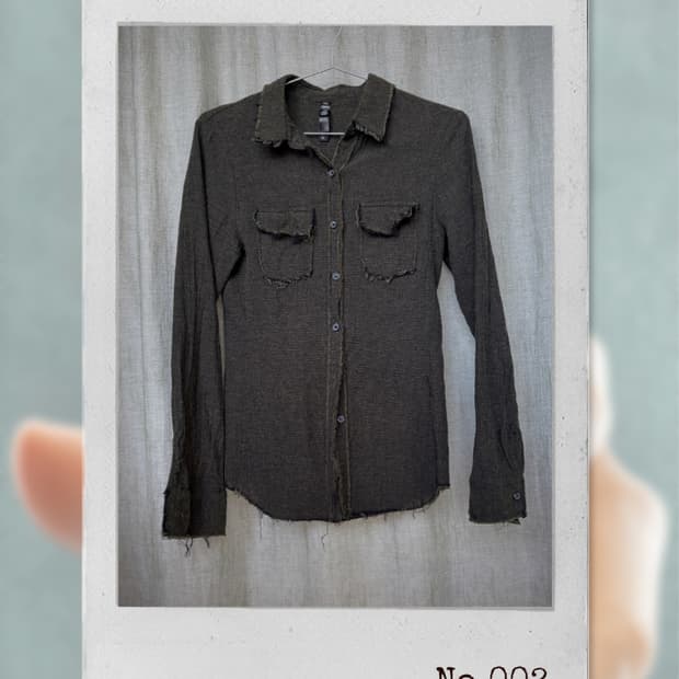 Dark distressed shirt