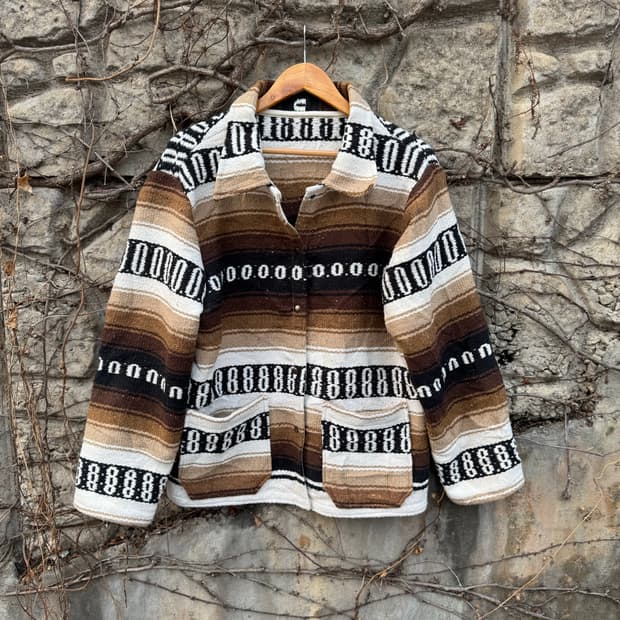 빈티지 멕시코 블랑켓 업사이클 자켓