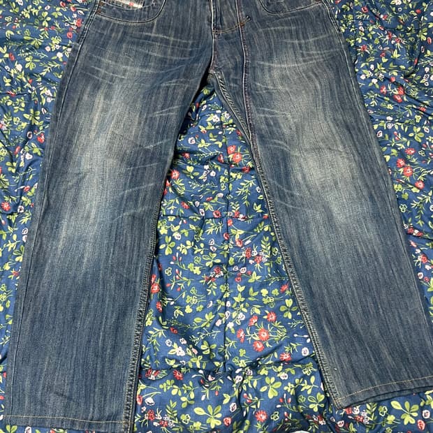 디젤 청바치 핑크 스티치