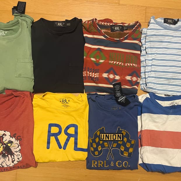 RRL 반팔티 많아요 s,m,l 사이즈 섞여있음