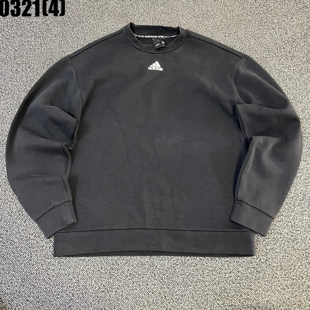 XL 아디다스 블랙 맨투맨 티셔츠 0321(4)