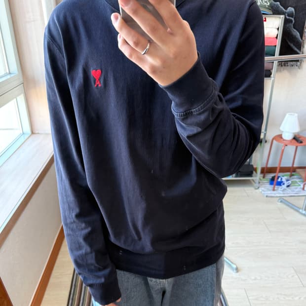 아미 네이비 롱슬리브