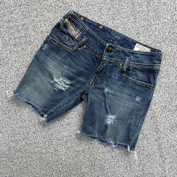 25 디젤 워싱 데님 청 반바지 0414J