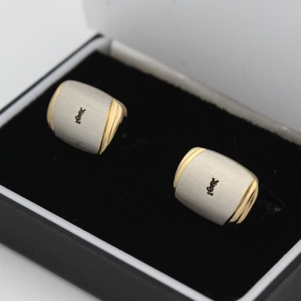 입생로랑 A등급 남자 명품 커프스 빈티지