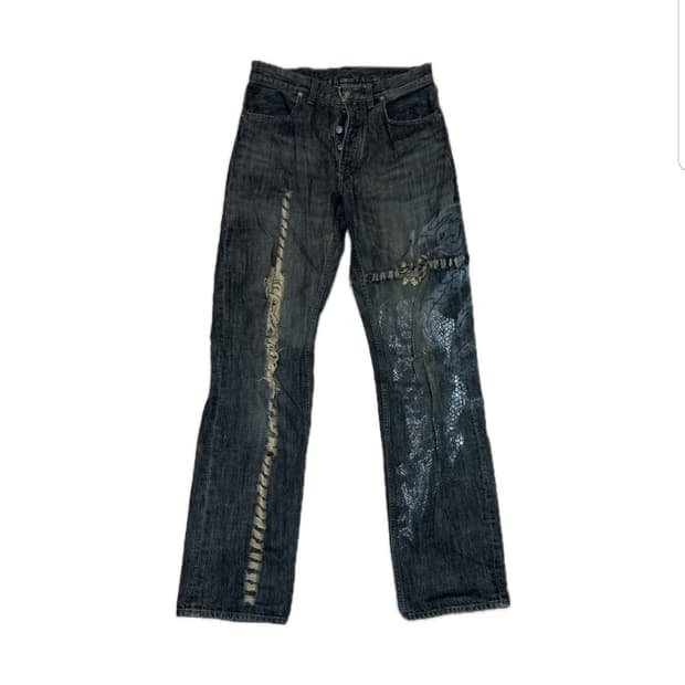 Y2k 재패니즈 빈티지 데님팬츠