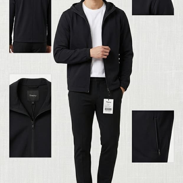 [새상품] 띠어리 나일론 기능성 후드자켓 (국내100)