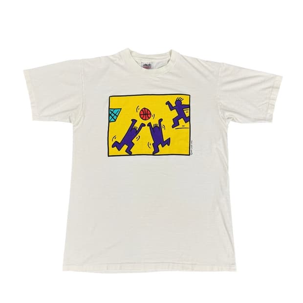 빈티지 90s Amy Liang Basketball 팝아트 티셔츠