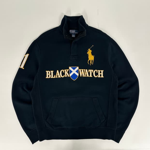 폴로랄프로렌 치프키프 블랙와치 럭비셔츠 맨투맨(M)