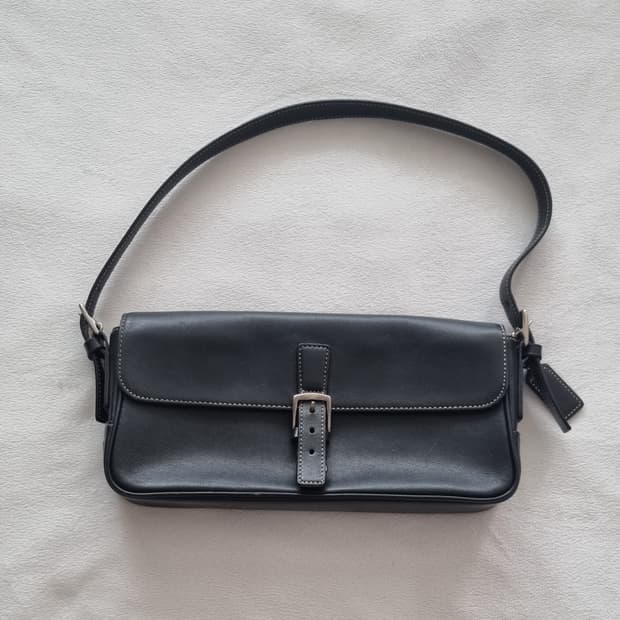 빈티지 코치 블랙 숄더백