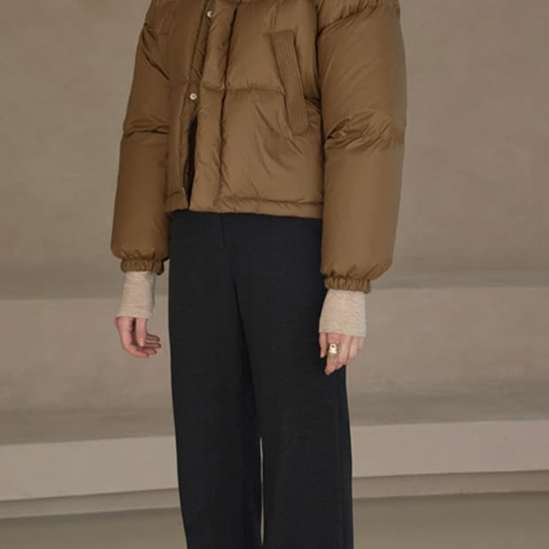 시야주 크롭다운패딩