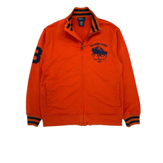 폴로 랄프로렌 빅포니 집업 져지 오렌지