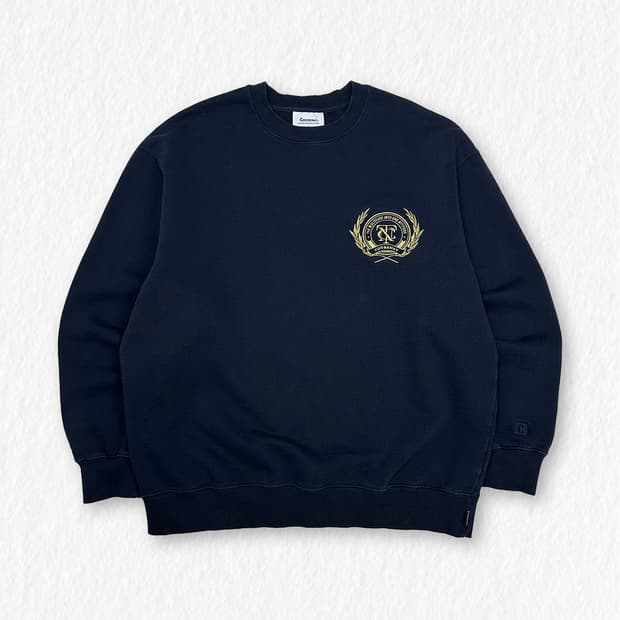 커버낫 헤비코튼 맨투맨 네이비